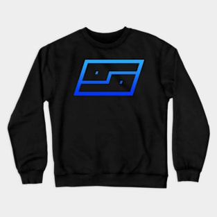 Cancer Blue Gradient Outline Crewneck Sweatshirt